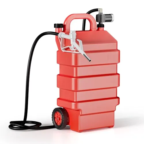 Wiltec mobile Tankanlage 60 l mit 12 V Pumpe - Benzinkanister – Tragbare Tankanlage mit 60 l Kapazität und leistungsstarker 12 V Pumpe für schnelles Tanken von Diesel und Benzin, ideal für mobile Einsätze.