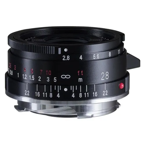 Voigtländer Color-Skopar 28mm 2.8 VM schwarz asphärisch Type II - Objektiv für Leica M, manuelle Fokussierung und asphärische Linse für brillante Bildqualität und kreative Fotografie.