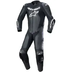 Alpinestars GP Force Lurv Herren Motorrad Kombi 50 - schwarz - Motorradkombis aus hochwertigem Leder, abriebfest und atmungsaktiv, ideal für Onroad-Fahrten im Sommer mit herausnehmbaren Protektoren und optimaler Belüftung.
