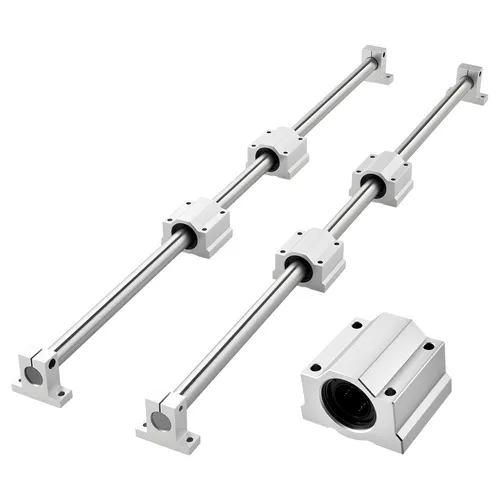VEVOR Linearführungen SFC25, 1000 mm - 2er-Pack mit Gleitblöcken - VEVOR Linearführungen SFC25, 2er-Pack mit 1000 mm Linearschienen und 4 Gleitblöcken. Hohe Präzision und Belastbarkeit für DIY-Graviermaschinen und Fräsmaschinen. Ideal für geräuscharmes Gleiten und langlebigen Einsatz.