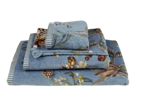 Pip Studio Handtuch Set 55 x 100 cm - Hochwertiges Handtuchset aus 100% Baumwolle in fröhlichem Design. Größe: 55x100 cm. Waschbar bis 60 Grad und trocknergeeignet für eine unkomplizierte Pflege.