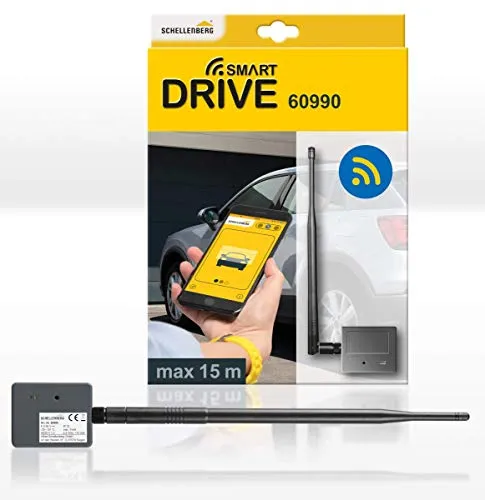 Schellenberg 60990 Garagentor Fernbedienung - universeller Smartphone Garagentoröffner mit LED, einfache Anlernfunktion für bis zu 5 Smartphones und scansichere Funk-Codierung