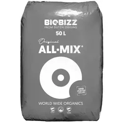 BioBizz All Mix 50L - Biologisch vorgedüngte Erde für Pflanzen - Hochwertige Anzuchterde mit 50L Volumen, ideal für alle Pflanzenarten. Die organische Mischung sorgt für optimales Wachstum und Pflege. Perfekt für Hobbygärtner und Profis!