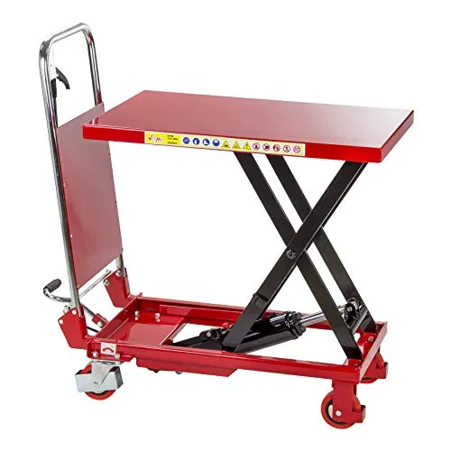 DEMA Hydraulischer Hubtischwagen HTW150 – Stabiler Hubwagen bis 150 kg - Werkstattwagen mit stufenloser Hubhöhe von 22-72 cm und stabiler Stahlkonstruktion, ideal für Werkstätten und Lager mit hoher Belastbarkeit.