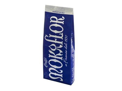 MOKAFLOR Blu Kaffeebohnen - Kaffee für Vollautomaten, Siebträger und Espressokocher, ideal für cremige Milchgetränke wie Latte Macchiato, mit kräftigem Geschmack und hochwertiger Qualität seit 1950.