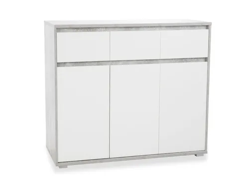 Kommode IKARUS 118x103 cm - Elegantes weißes Sideboard - Stilvolle Kommode in Weiß, ideal für Büro oder Wohnraum. Mit 118 cm Breite und modernem Design bietet sie viel Stauraum und passt perfekt in jede Einrichtung.