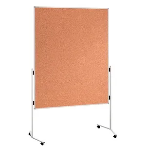 Franken Moderationstafel ECO-UMTKTR, 120 x 150 cm, braun - Sonstige Wanddekoration, mobil durch 4 leichtgängige Rollen mit 2 feststellbar - ideal für flexible Nutzung im Büro oder bei Präsentationen.