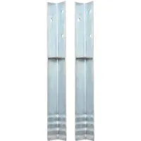 vidaXL 2X Bodenanker für Spielturm - Stabiler Stahl Erdanker - Anker für Spielturm aus verzinktem Stahl, langlebig und stabil. Ideal zur sicheren Befestigung und Stabilisierung, inklusive 2 Anker, 6 Schrauben und 6 Unterlegscheiben.