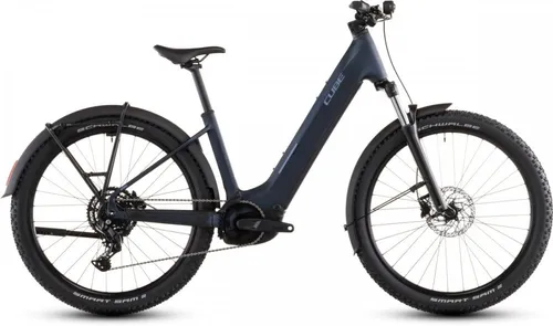 Cube Reaction Hybrid Performance 600 FE Easy Entry 2026 - indigo blue - E-Bike mit 27,5" Reifen, kraftvollem Antrieb und einfacher Einstiegsgeometrie für komfortable Fahrten in der Stadt und auf Trails.