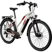 Zündapp Z810 E-Bike Damen Trekkingrad 50 cm - E-Bike für Damen ab 155 cm, 8 Gänge, 550 Wh Akku für bis zu 130 km Reichweite, bequeme Sitzposition und StVZO Beleuchtung für sicheres Fahren bei Dunkelheit.