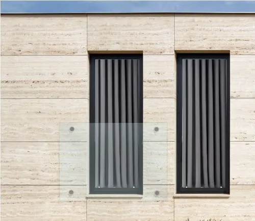 BuyLando 190x90cm Französischer Balkon - Eleganter französischer Balkon aus Glas, ideal für Pariser Fenster. Bietet Sicherheit und Stil für Ihr Zuhause.
