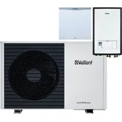 Vaillant Paket 4.067 aroTHERM Split VWL 75/5 AS S2 mit VWL 77/5 IS, Hybridsystem