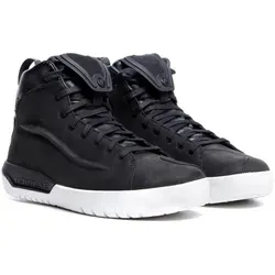 Dainese Metractive D-WP Schuhe - Wasserdichte Motorradschuhe für Herren, Schwarz/Weiß, Größe 41 - Motorradstiefel mit wasserdichter Konstruktion und Multi-Grip-Außensohle für optimalen Halt und Sicherheit beim Fahren.