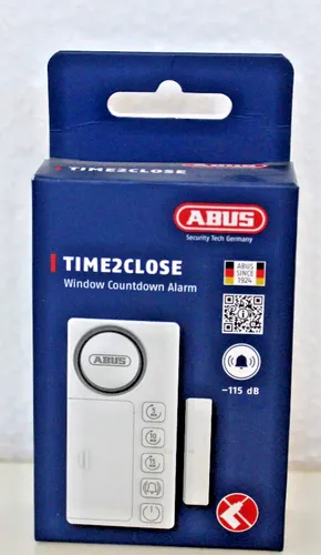 Abus Fensteralarm Time2Close 38790 - Fenstersicherung mit Countdown-Funktion, erhöht die Sicherheit Ihres Zuhauses und warnt vor unbefugtem Zugang