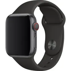 Apple Watch Armband Sport (40mm) - Black Unity - Uhrenarmband aus robustem Fluorelastomer, ideal für aktiven Lifestyle und kompatibel mit zahlreichen Apple Watch Modellen.
