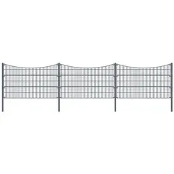 HOME DELUXE Doppelstabmattenzaun TAL anthrazit - Gartenzäune in verschiedenen Ausführungen - Hochwertiger Doppelstabmattenzaun für eine stilvolle und sichere Umzäunung Ihres Gartens.