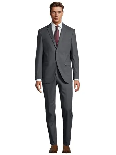 SteffenKlein Anzug SLIM FIT - Eleganter 2-tlg. Anzug in Anthrazit - Anzüge, slim fit für eine perfekte Passform, ideal für Business und besondere Anlässe, aus hochwertigem Polyester-Viskose-Mix für optimalen Tragekomfort.