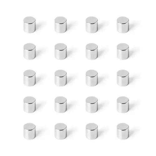 Strong Magnets Neodym Magnet - Rund 5 x 5 mm - 20 Stück - Extra stark, hält bis 800g - Für Magnettafel, Kühlschrank, Whiteboard, Pinnwand, Büro
