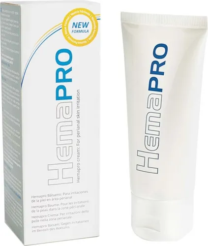 HEMAPRO Creme zur Linderung von Hämorrhoiden - Medizin bei Hämorrhoiden, lindert Schwellungen und verbessert die Durchblutung mit natürlichen Inhaltsstoffen in 60 ml Balsam.