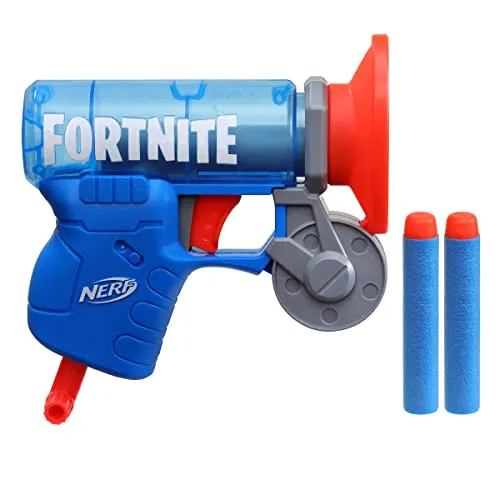 Nerf Fortnite MicroShots Micro Grappler Mini Dart-Fire Blaster Fortnite Grappler Equipment Design inkl. 2 Offiziellen Nerf Elite Darts