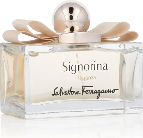 Salvatore Ferragamo Signorina Eleganza Eau de Parfum 100ml - Damenduft mit fruchtigen und blumigen Noten, ideal für besondere Anlässe. Die Kombination aus Grapefruit, Birne und edlem Patschuli verleiht Ihnen einen Hauch von Raffinesse und Eleganz.
