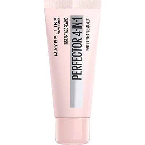Maybelline New York 4-in-1 Make Up mit Concealer, BB Cream, Puder und Primer, für einen perfektionierten Teint, Foundation mit leichter Deckkraft, Instant Perfector Matte, Nr. 02 Light Medium, 30 ml