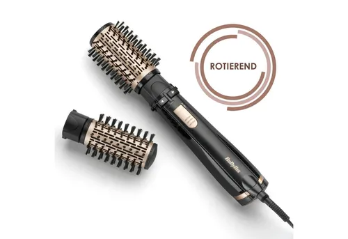 BaByliss Warmluftbürste Big Hair 1000 AS962E - Lockenstäbe für alle Haartypen, 1000 W Leistung und 2 Aufsätze für voluminöse, glänzende Haare – ideal für das perfekte Styling zu Hause.