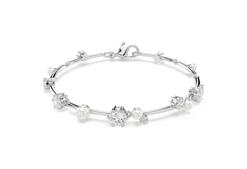 Swarovski Constella Tennis Armband - Elegantes Armschmuck mit Swarovski® Kristall und Perlen, ideal als Geschenk für besondere Anlässe. Verstellbare Länge und Karabinerverschluss sorgen für perfekten Sitz.
