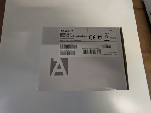 Neu - "AGFEO Telefon DECT 33 IP schwarz" - Für den Betrieb an der DECT IP-Basis