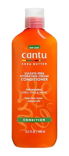 CANTU Sheabutter für natürliches Haar sulfatfreie Feuchtigkeitscreme Kur, 400 ml
