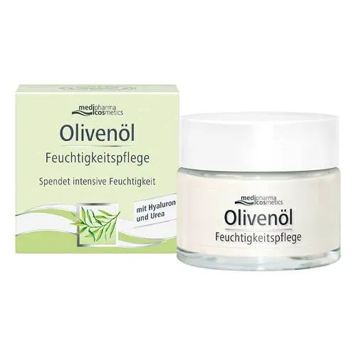 medipharma cosmetics Olivenöl Feuchtigkeitspflege 50 ml - Medizinische Körperpflege mit wertvollem Olivenöl für intensive Feuchtigkeit und Pflege, ideal für trockene Haut.