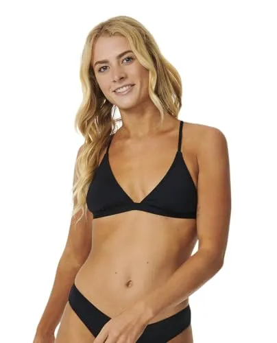 Rip Curl Damen Classic Surf Crossback Triangel Bikini Top, Schwarz, Medium