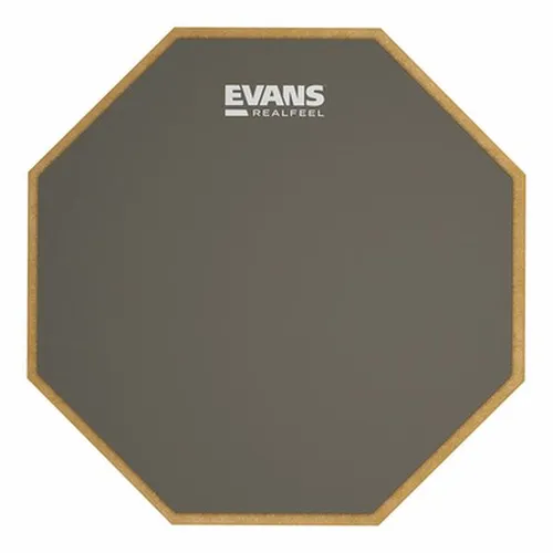 Evans RF-12G RealFeel Practice Pad 12" - E-Drums, 12" Gummi-Pad mit realistischem Rebound, ideal für leises Üben zu Hause oder unterwegs.