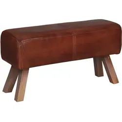 Sitzbank Adenike 85 cm – Rustikale Lederbank mit Holzgestell - Stilvolle Sitzbank Adenike aus hochwertigem Echtleder und stabilen Holzbeinen. Ideal für Flur, Schlafzimmer oder Wohnzimmer. Handgefertigt, einzigartig im Design und langlebig – ein echtes Highlight für Ihr Zuhause!