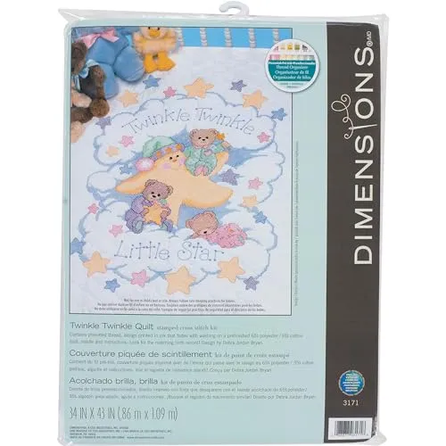 Dimensions Quilt-Set Kreuzstich (inkl. Vorlage, Nadel und Anleitung), Twinkle