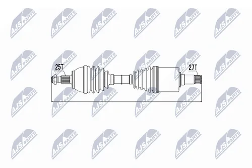 Antriebswelle NTY NPW-ME-018 für MERCEDES-BENZ - Antriebswelle für MERCEDES-BENZ, passend für verschiedene Modelle, mit hoher Kompatibilität und robustem Design für optimale Leistung.