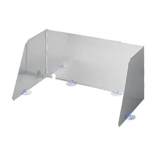 APT Koch-Windschutz für Gaskocher - Faltbar und Ausziehbar - Wind- & Sichtschutz, ideal für Camping, verhindert das Ausblasen der Flamme und sorgt für optimale Wärmeleitung zum Topf. Mit 4 Saugnäpfen zur einfachen Befestigung.