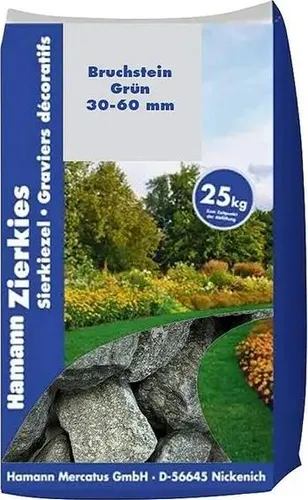 Bruchsteine Grün 30-60 mm 25 kg
