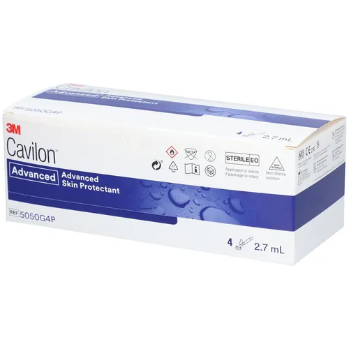 3M Cavilon Advanced Hautschutz Lösung 4 St - Hautschutzlösung für empfindliche Haut, schützt vor Reizungen und fördert die Heilung, ideal für medizinische Anwendungen.