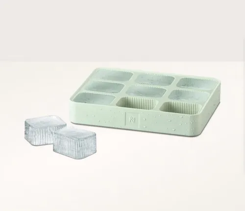 NESPRESSO Barista Ice Tray Eiswürfelform Aquamarine - Praktische Eiswürfelform für kreative Cocktails und erfrischende Getränke, ideal für jede Party oder den täglichen Gebrauch.