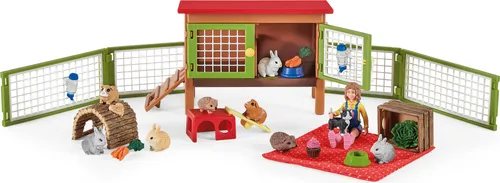 Schleich Farm World Picknick (72160) - Spielfigur Spielset, fördert kreatives Spielen und Fantasie für Kinder