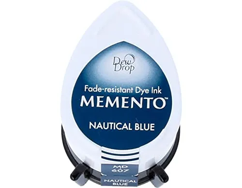 Tsukineko Memento Dew Drop Tinte Pads Dew Drop Pad, Nautical Blau