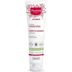 Mustela Maternité Körpercreme gegen Striae 150 ml - Narbenbehandlung für Damen, wirkt effektiv gegen Dehnungsstreifen während Schwangerschaft und Stillzeit, verbessert die Hautelastizität und spendet intensive Feuchtigkeit.