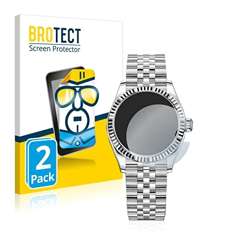 BROTECT (2 Stück Schutzfolie für Rolex Datejust 31 Displayschutz Folie Ultra-Klar