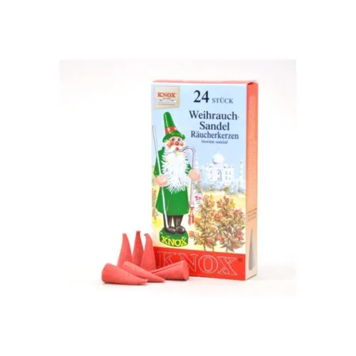 - Räucherkerzen - Sandelholz 24 Stk., Kegel 013130