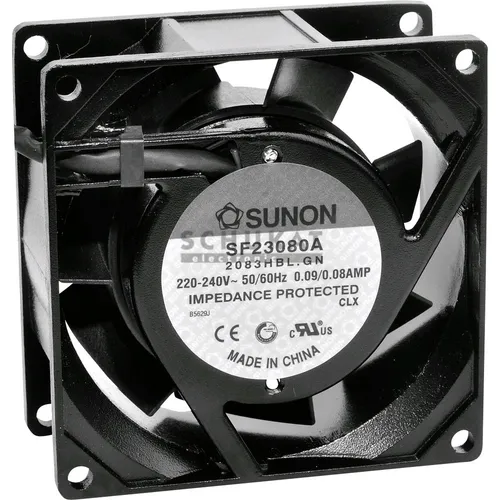 Sunon SF23080A2083HSL Axiallüfter 230 V/AC 39.07 m³/h (L x B x H) 80 x 80 x 3...