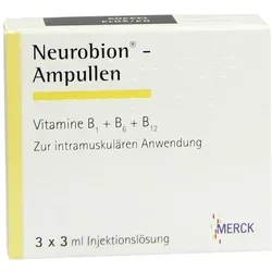 Neurobion Ampullen - Reimport 3X3 ml - Arzneimittel zur Unterstützung des Nervensystems, rezeptfrei erhältlich und ideal zur Behandlung von Vitamin-B-Mangelerscheinungen.