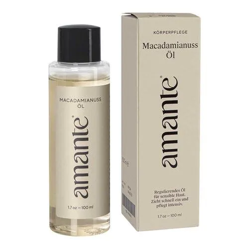 Macadamianussöl 100% rein Hautpflegeöl Amante 100 ml