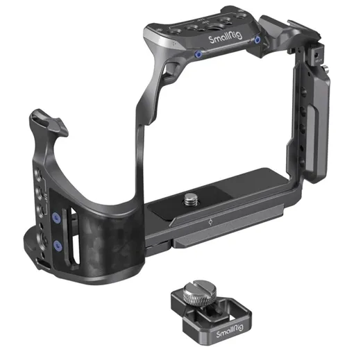 SmallRig 4308 Rhinoceros Basic Cage Kit für Sony Alpha 7R V/IV/7S III - Foto- & Video-Zubehör, schützt die Kamera und bietet flexibles Zubehörmanagement mit einem eleganten Design und vollem Zugriff auf Tasten.