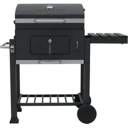 Tepro Grillwagen Toronto Click - Grillwagen für gesellige Abende, stufenlos höhenverstellbare Kohleebene für optimale Temperaturkontrolle und einfaches Aufbauen in nur 30 Minuten.